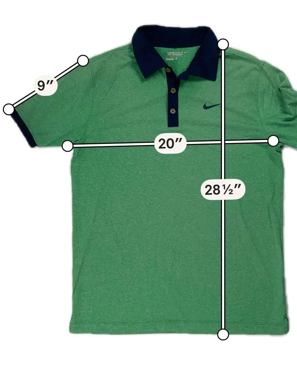 Nike Golf Tour Performance Dri-FIT Scotland Run Embroidered Polo Shirt Size M